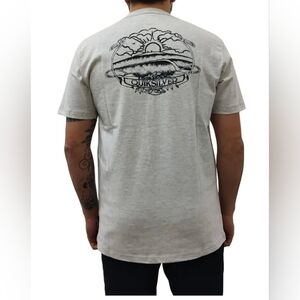 Quiksilver Light Gray Graphic Tee